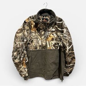 Game Winner 3XL Mossy Oak Men's Camo 1/4 Zip Performance Pullover Jacket Hunting